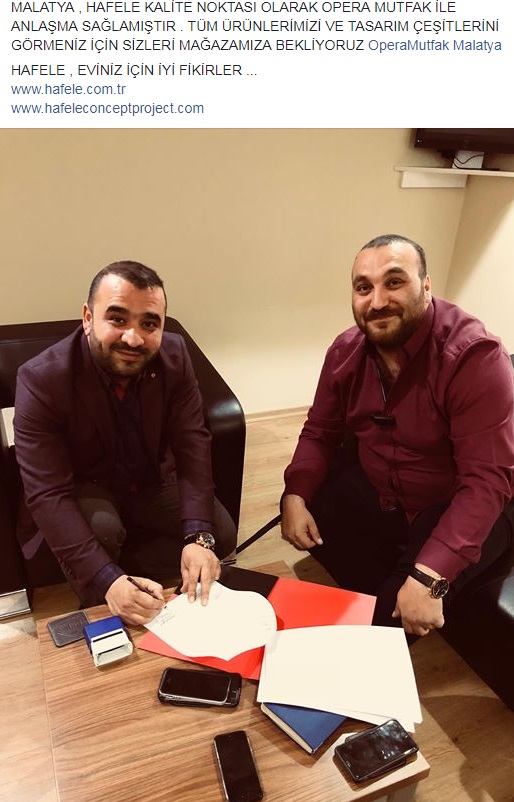 Hafele Kalite Noktası Sözleşmemizi İmzaladık.